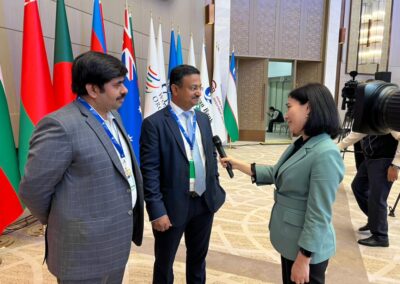 Ankit Chaturvedi, Managing Director and Anand Rohatgi, COO in Uzbekistan