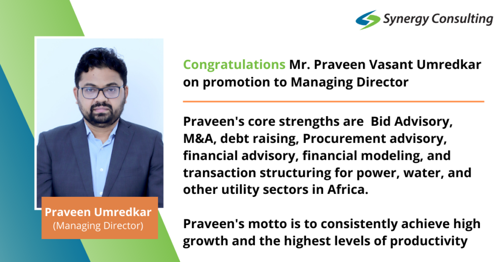 Praveen's Promotion Post with photo of Praveen