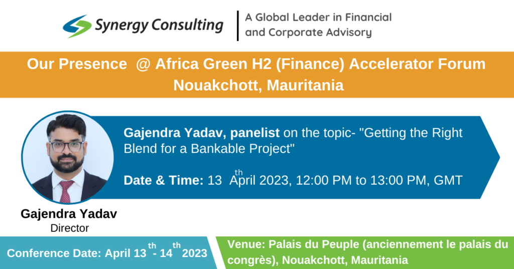 Graphic for Gajendra Yadav's Panel at Green Hydrogen Event with panelist headshot